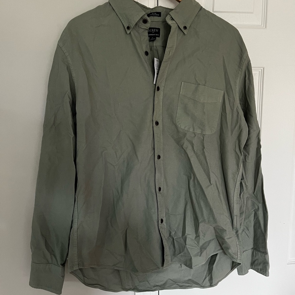 JCrew slim untucked women’s shirt - Large, NWT!